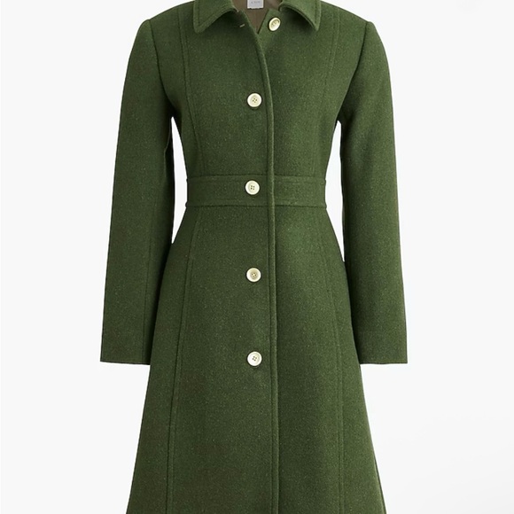 J. Crew Jackets & Blazers - J. Crew Olive Green Wool Pea Coat